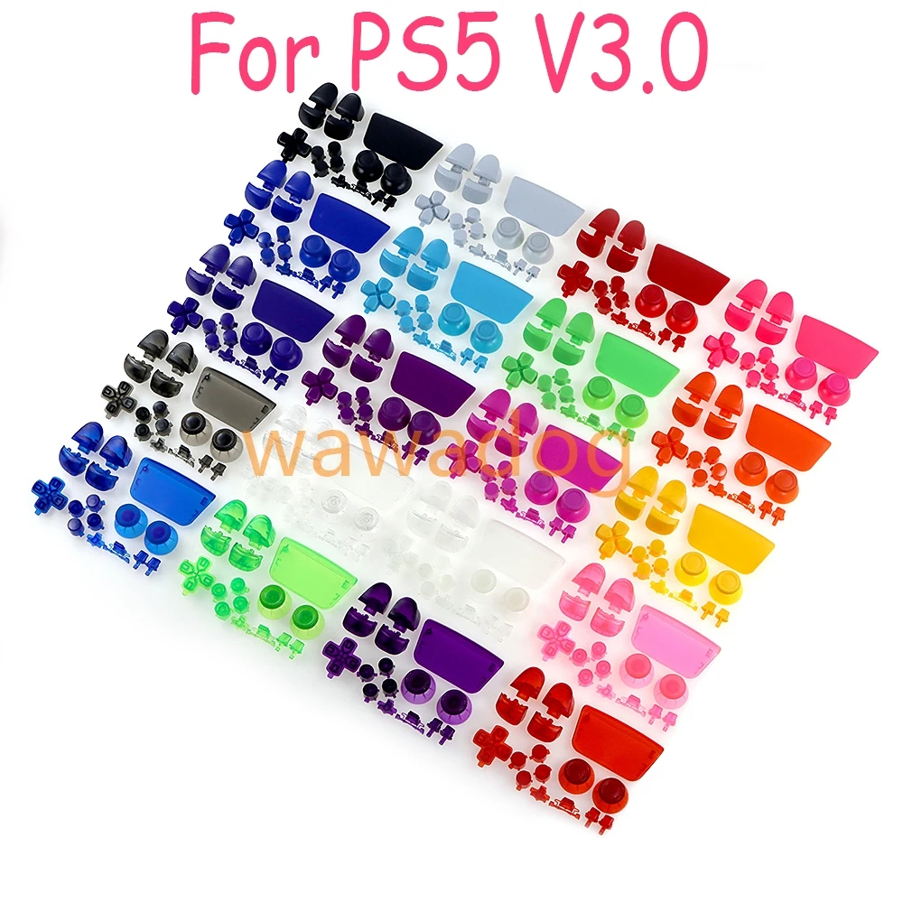 

30sets For PS5 V3.0 BDM-030 Controller Full Set L1 R1 L2 R2 Buttons Kit D-pad Button Thumbstick Cap For PS5 Gamepad Replacement