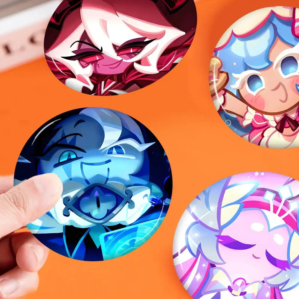 Cute C-Cookie Run Kingdom-S Anime Button Pin Handmade Brooch for Clothes Cartoon Badge Backpack Decoration Jewelry Accessories view 5