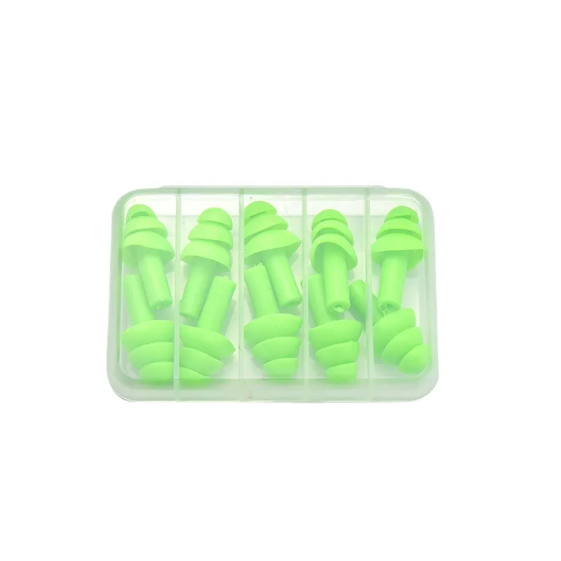 5Pairs Soft Ear Plug Waterproof Comfort Colorful Silicone Earplugs Ear Protection Sound Insulation Anti-Noise for Sleep Swimming