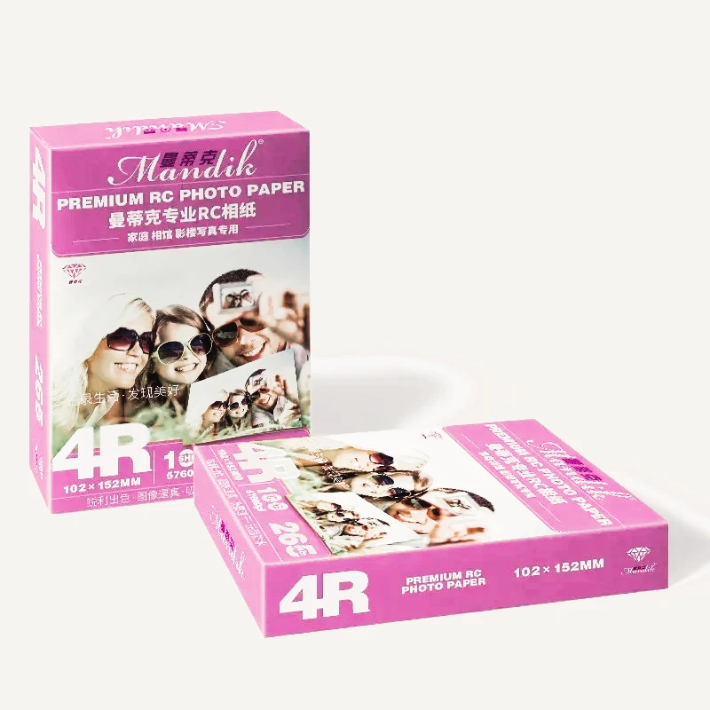 

Rc Gloss Rough Matte Waterproof Inkjet Printer 3r 4r 5r 100 Sheets / Pack 265g 6 Inch Photo Paper Office Paper