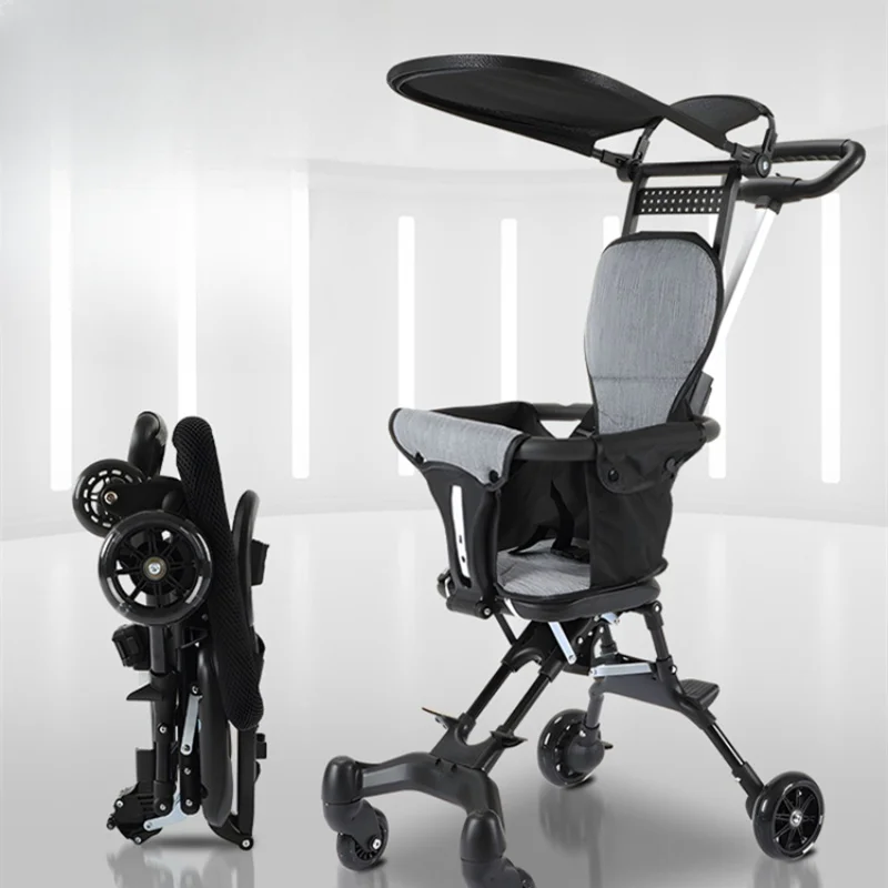 

Lightweight foldable one-button stroller for 1-3 years old