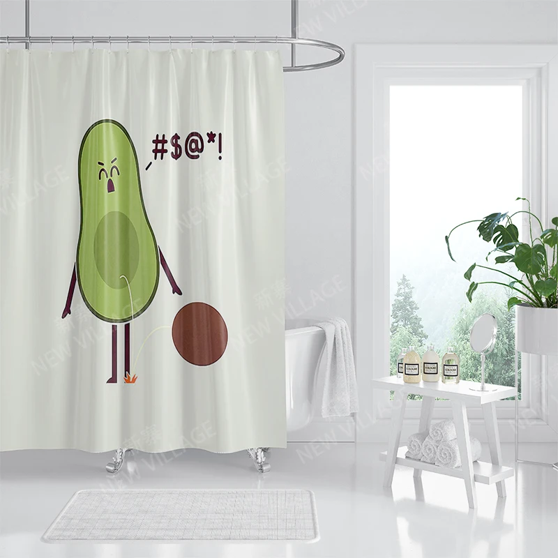 Waterproof fabric shower curtain Bathroom curtain accessories 180x200 Bath curtain for shower 240*200 cartoon cute decor 240x200