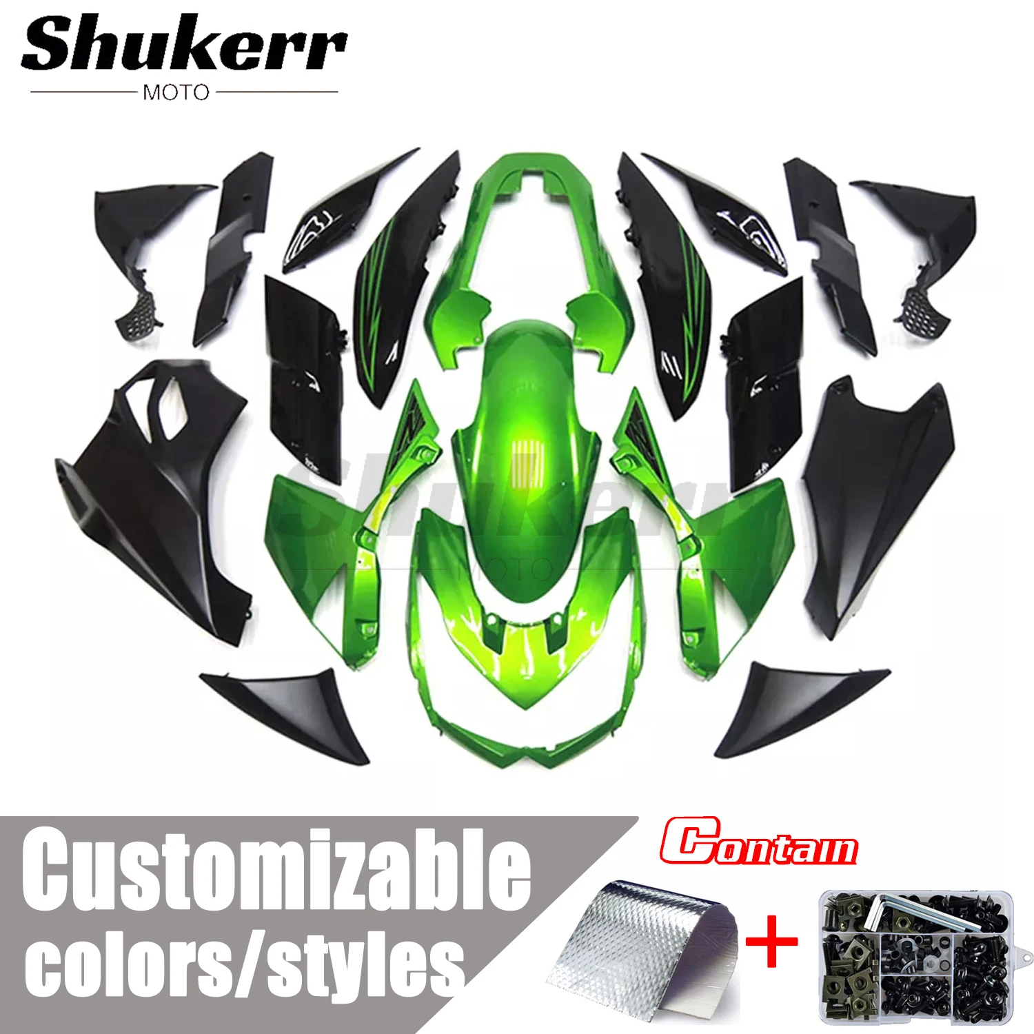 

Fit for Kawasaki Z1000 2010 2011 2012 2013 Abs Motorcycle Plastics Fairing Kit Injection Mold Bodywork Panel Kit