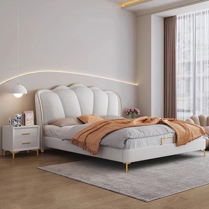 Moderne Luxus Bett Mädchen Design Europäischen Einfache Schönheit Prinzessin Bett Schlafen Lagerung King Size Muebles Lounge Suite Möbel