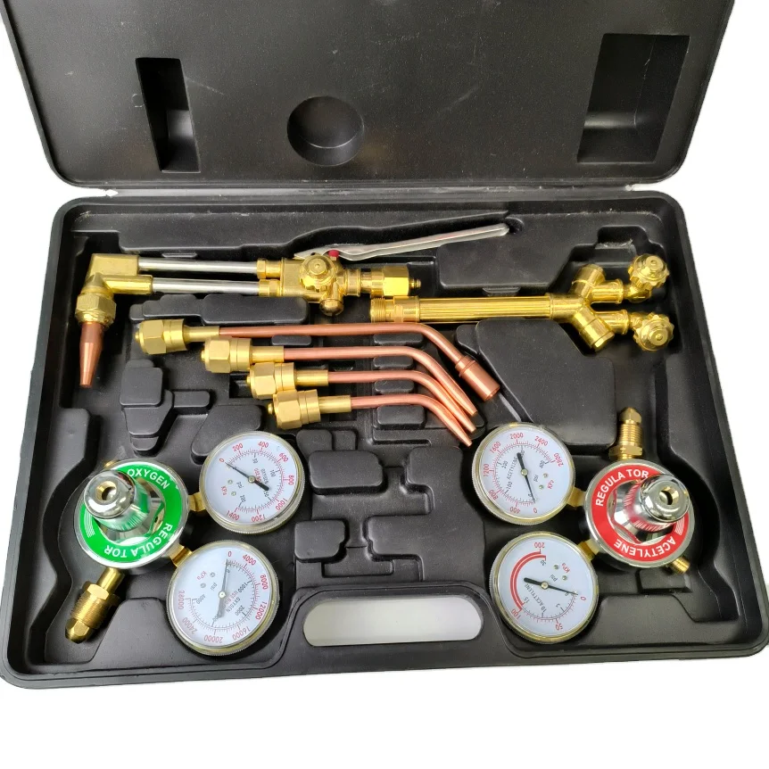 High Quality Oxygen and Acetylene Cutting and Welding Kit Portable with Nozzles Cutting Torch Set