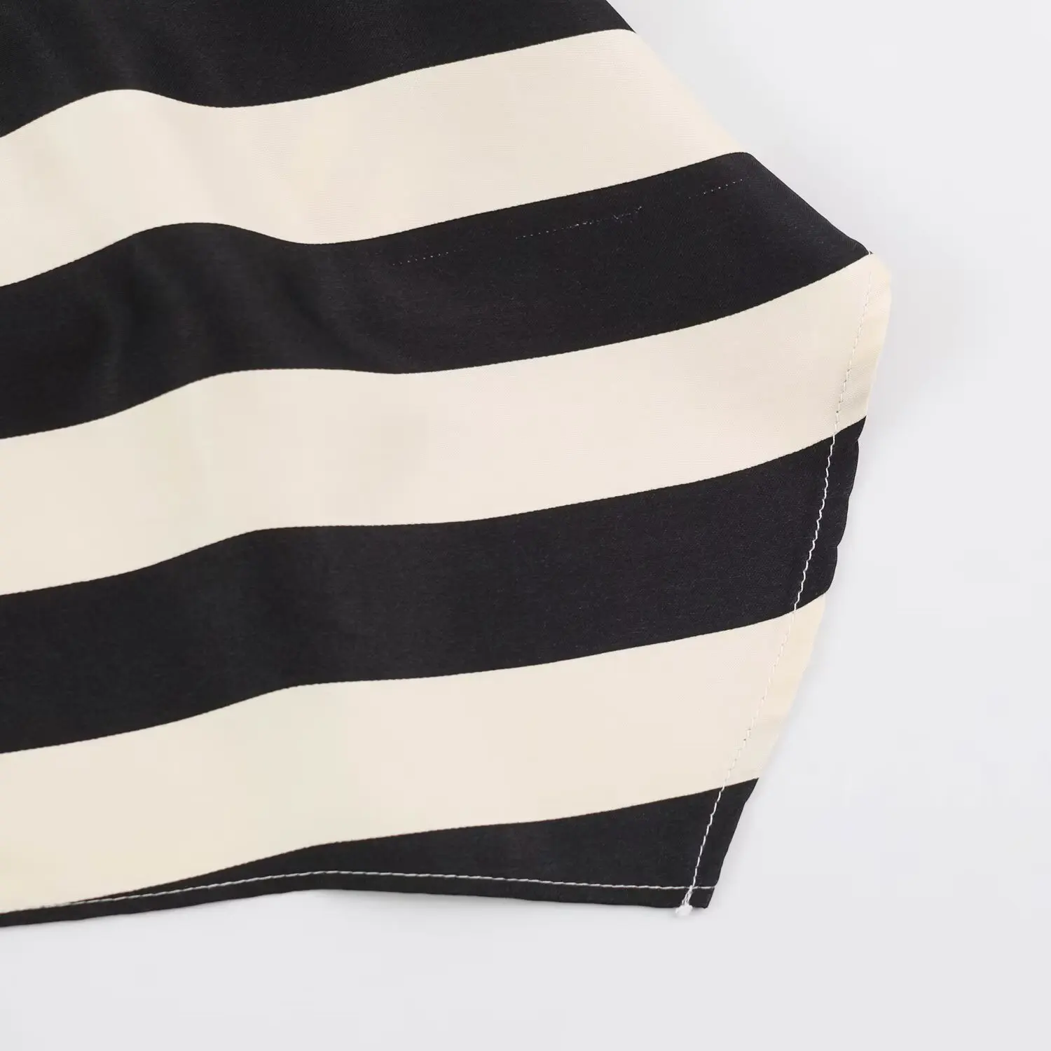 KONDALA Damen Trendiger Eleganter Gestreifter Hosenanzug, Neckholder-Top mit überkreuztem Kragen, Hose mit elastischem Bund, Sommer-Freizeit-Chic-Set 2026 – Detail 11