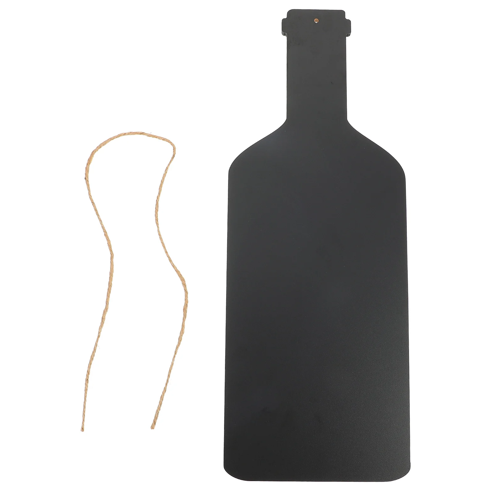 

Wine Bottle Shaped Hanging Mini Blackboard Wooden Message Board Coffee Shop Display Chalkboard Decoration Message Blackboard