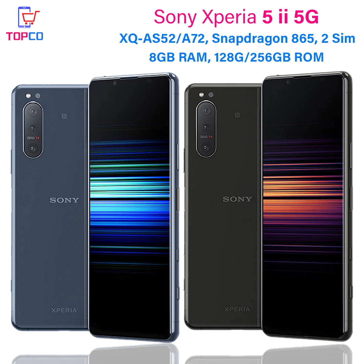 Sony Xperia 5 II 5ii 5G XQ-AS52/AS72 128GB/256GB ROM Dual Sim 6.1