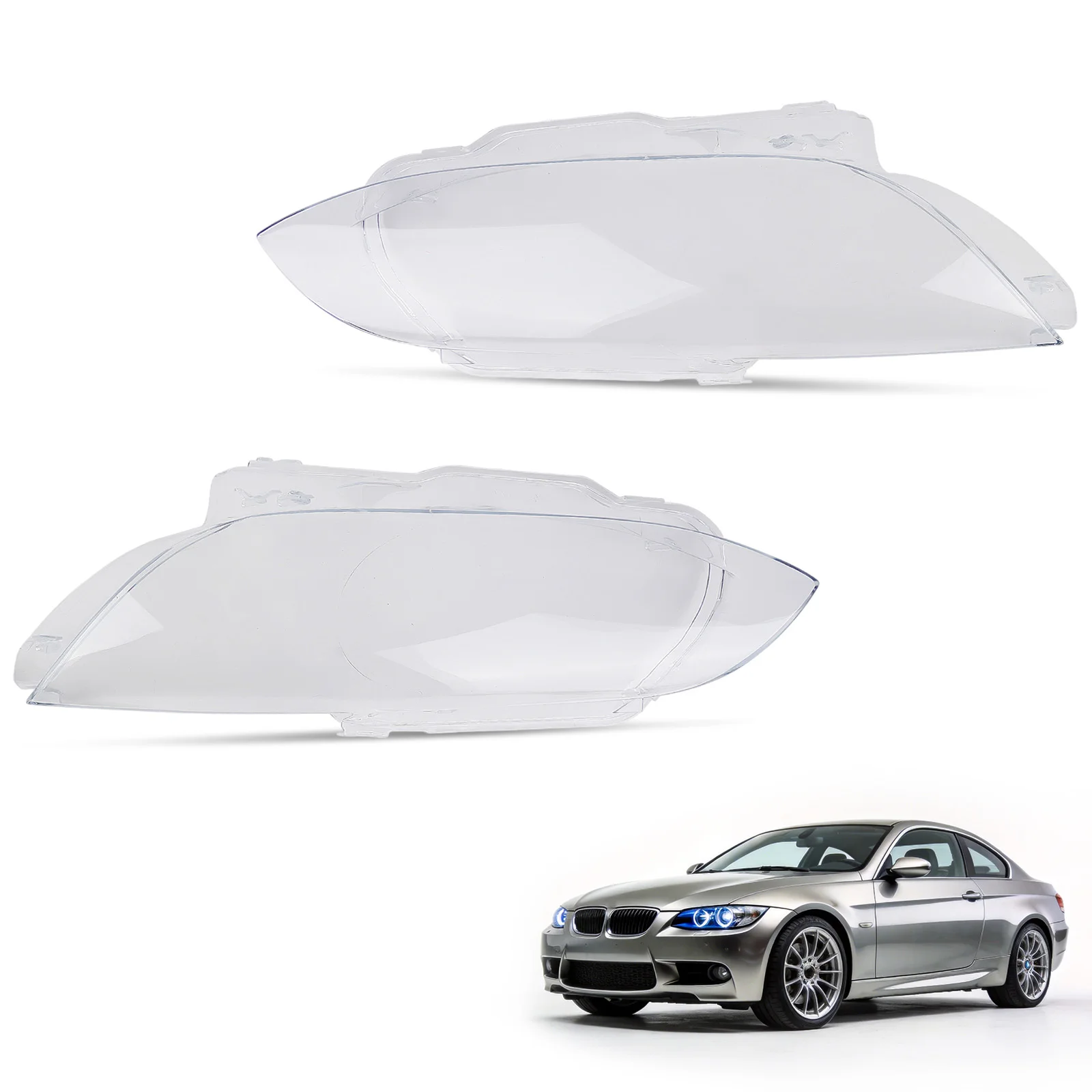 Polycarbonate Headlight Lens Cover For BMW E92 E93 M3 2006-2012 63117182510