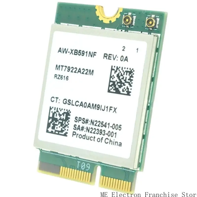

T5EA XB591NF MT7922 Тройная полоса 2.4G 6G WiFi 6E Беспроводная сетевая карта 2400 Мбит / с.