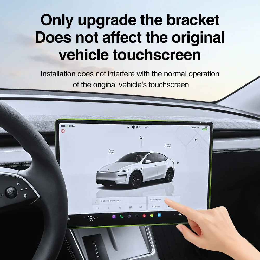 For Tesla Model 3/Y/Highland 2017-2026 Installation of screen rotation bracket for central display navigation bracket