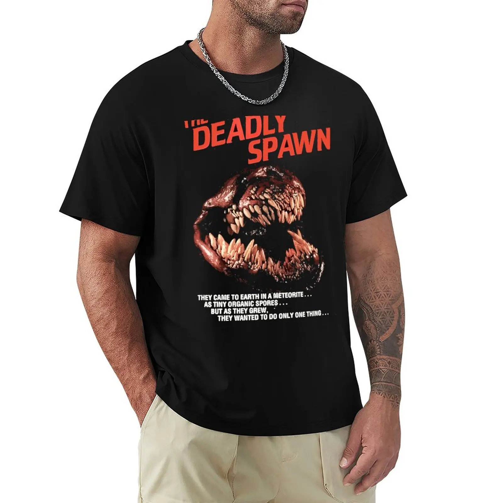 The Deadly Spawn T-Shirt Basic Casual Wear Short Sleeve Top