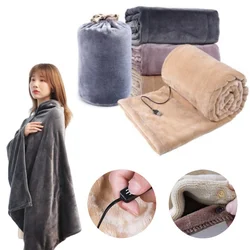 High Quality Flannel Electric Blanket USB Heating Pad Portable Outdoor Heated Shawl Winter Baby Thermal Mat 5V Safe Low Voltage