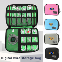 Travel Cable Organizer Digital USB Charging Line Wire Storage Bag For Geely Atlas SUV Boyue Borui NL3 EX7 X7 EC7 GX7 GT GC9 X6