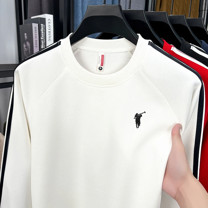 

Spring and Autumn New Product: Men's T-shirt with round neck, regular style, combed cotton standard, youth fashion hoodie