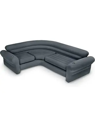 Inflatable Corner Sofa, L-Shaped Couch, Blow Up Air Furniture