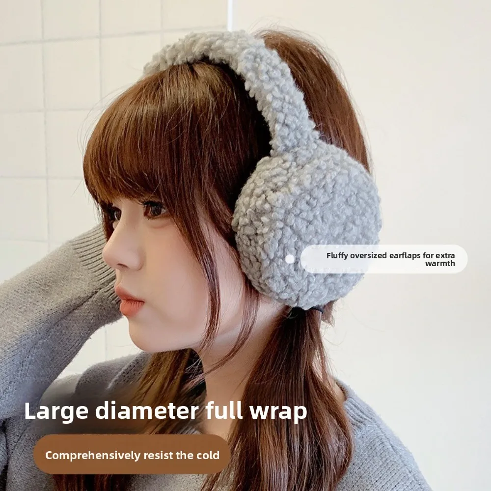 Fashion Versatile Winter Ear Muffs Windproof Warm Folding Winter Earmuffs Solid Color Thickened Earflap Outdoor Cycling