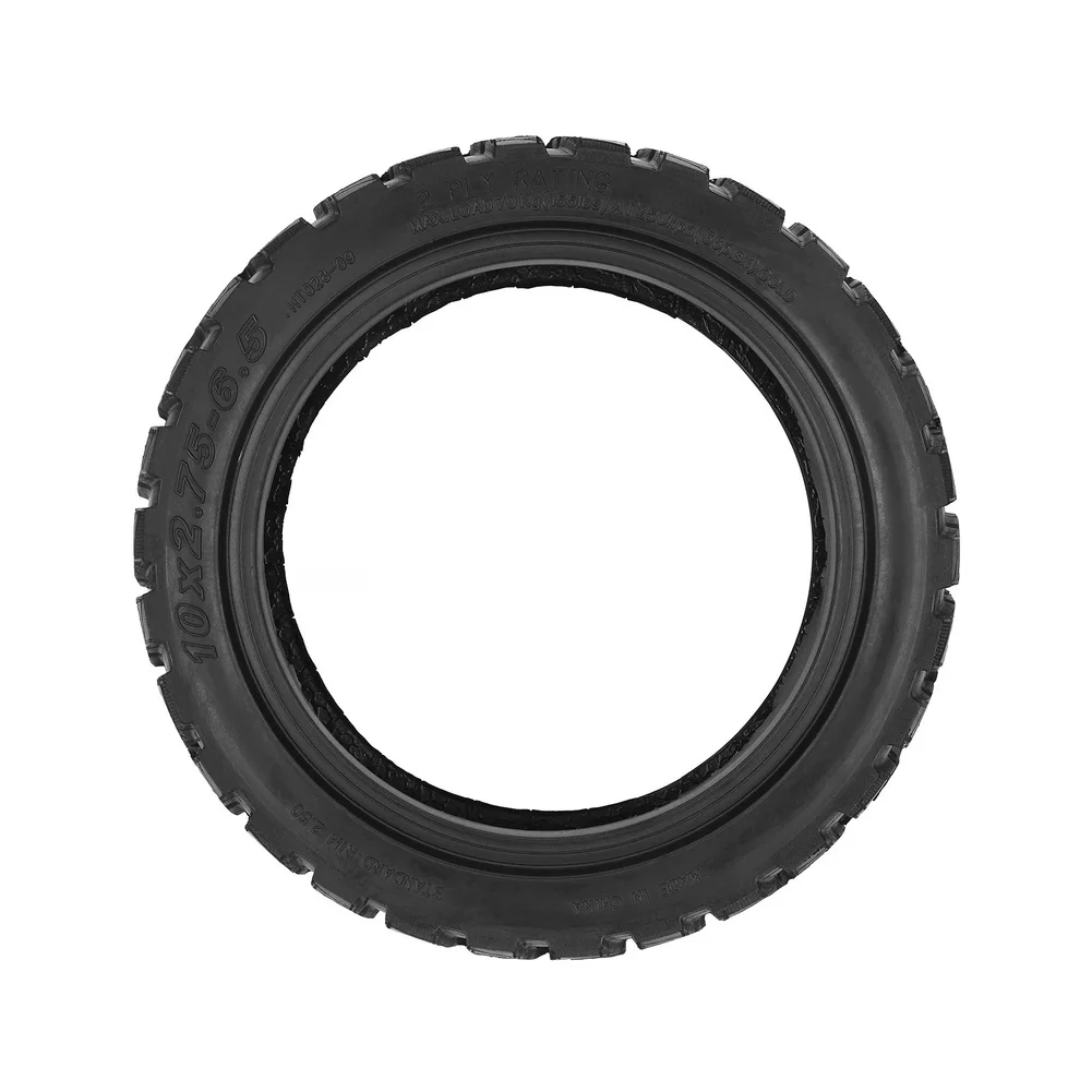 Anti-slip Tire Tubeless Tire Lightweight Construction High Traction Grip Easy Inflation Valve For Kukirin G3 Black