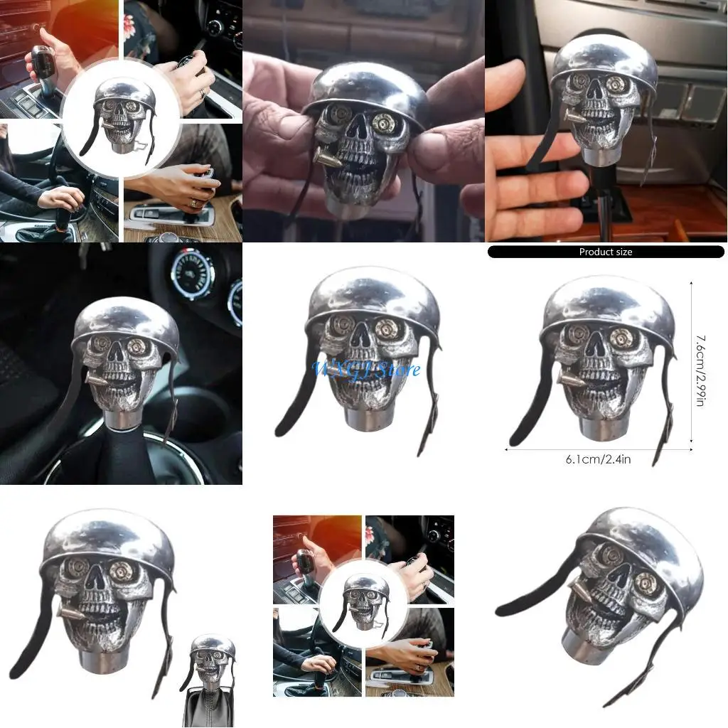 37JE Fashion Skull Soldier Gear Shifter Knob for Car Enthusiasts Seeking Unique