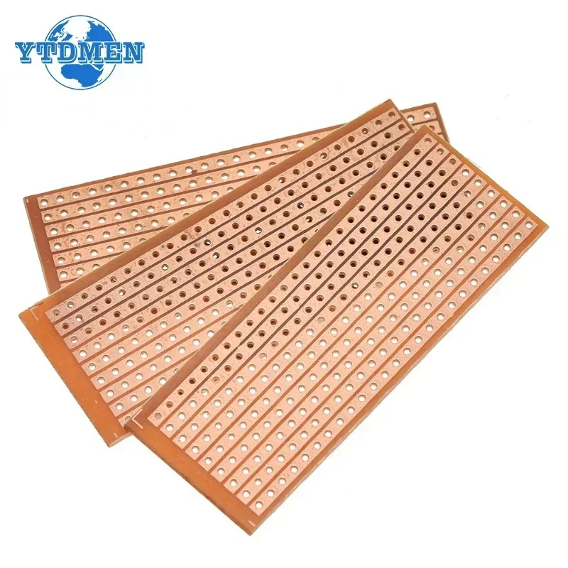 10/20PCS Single Side PCB Board 2.5*6.4cm Universal Experiment Matrix Circuit Board Single Row Continuous Hole 25x64mm Protoboard