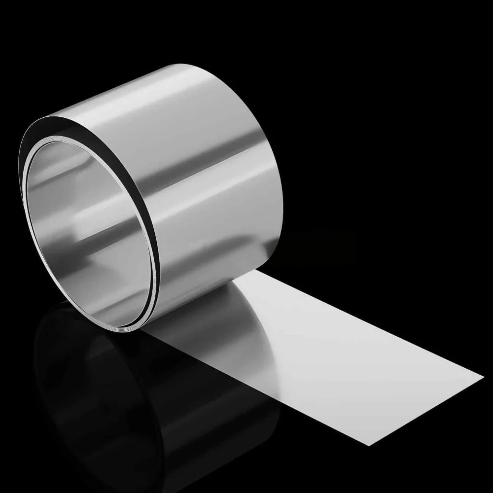 1Meter 1060 Pure Aluminum Strip, 0.05-1.0mm Thick Aluminum Foil Sheet, 5-300mm Width Thin Plate for DIY Processing & Cutting