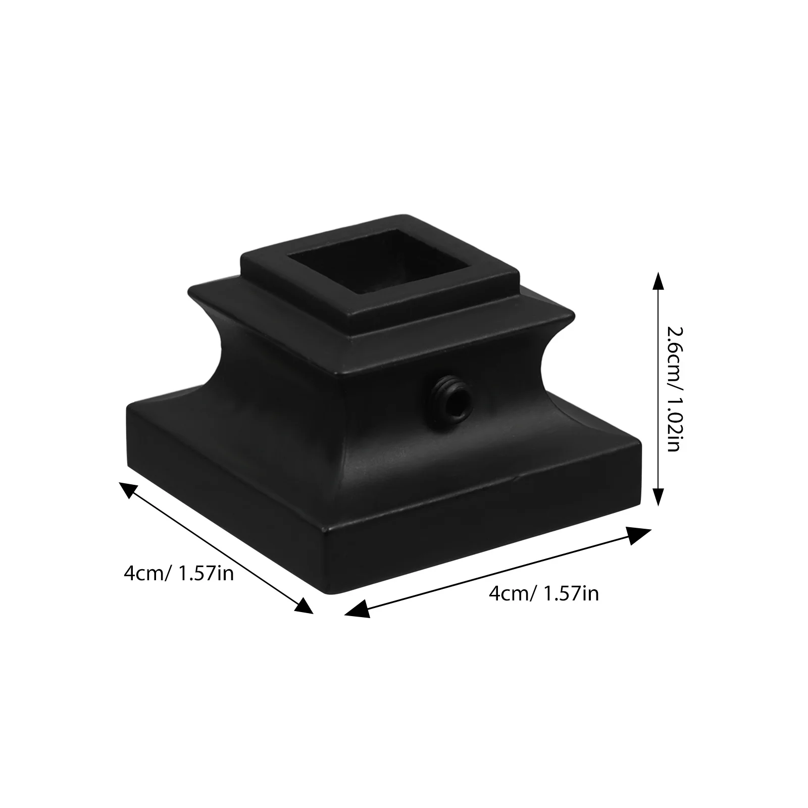6 قطعة الدرابزين الحديد درابزين الدرج قاعدة عمود معدني دائم للداخلية في الهواء الطلق الدرج سطح الدرابزين الأحذية أجزاء الدرج