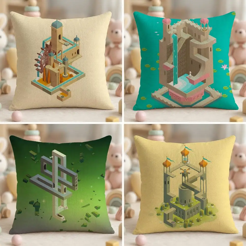 Popular Game M-Monument ValleyS Cushion Cover Ultra Soft Throw Pillow Cover Skin Friendly for Sofa Bed Home Decor Gift