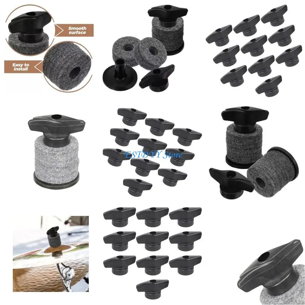 

G6DE Professional Cymbal Mounting Screw System Featuring Anti Vibration Felt Layers and Enhancing Grip Rubber Base