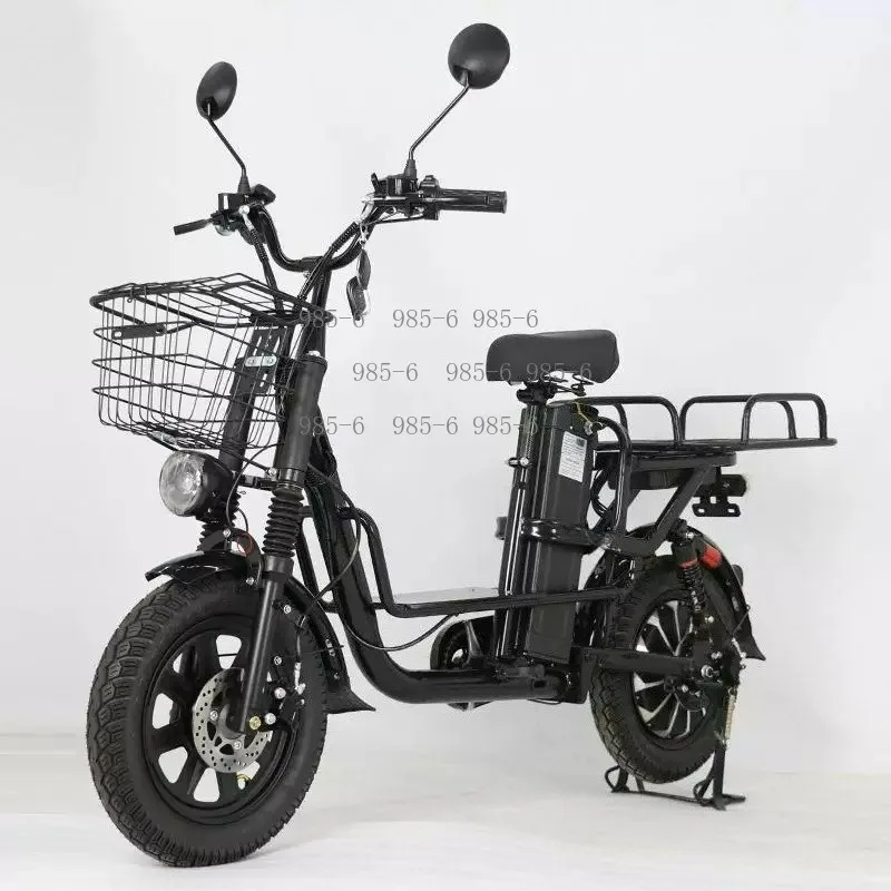 60V Electric Bicycle, 16 Inch 3.0 Tire Electric Vehicle with 15A 21A 30A Battery for Takeaway Delivery