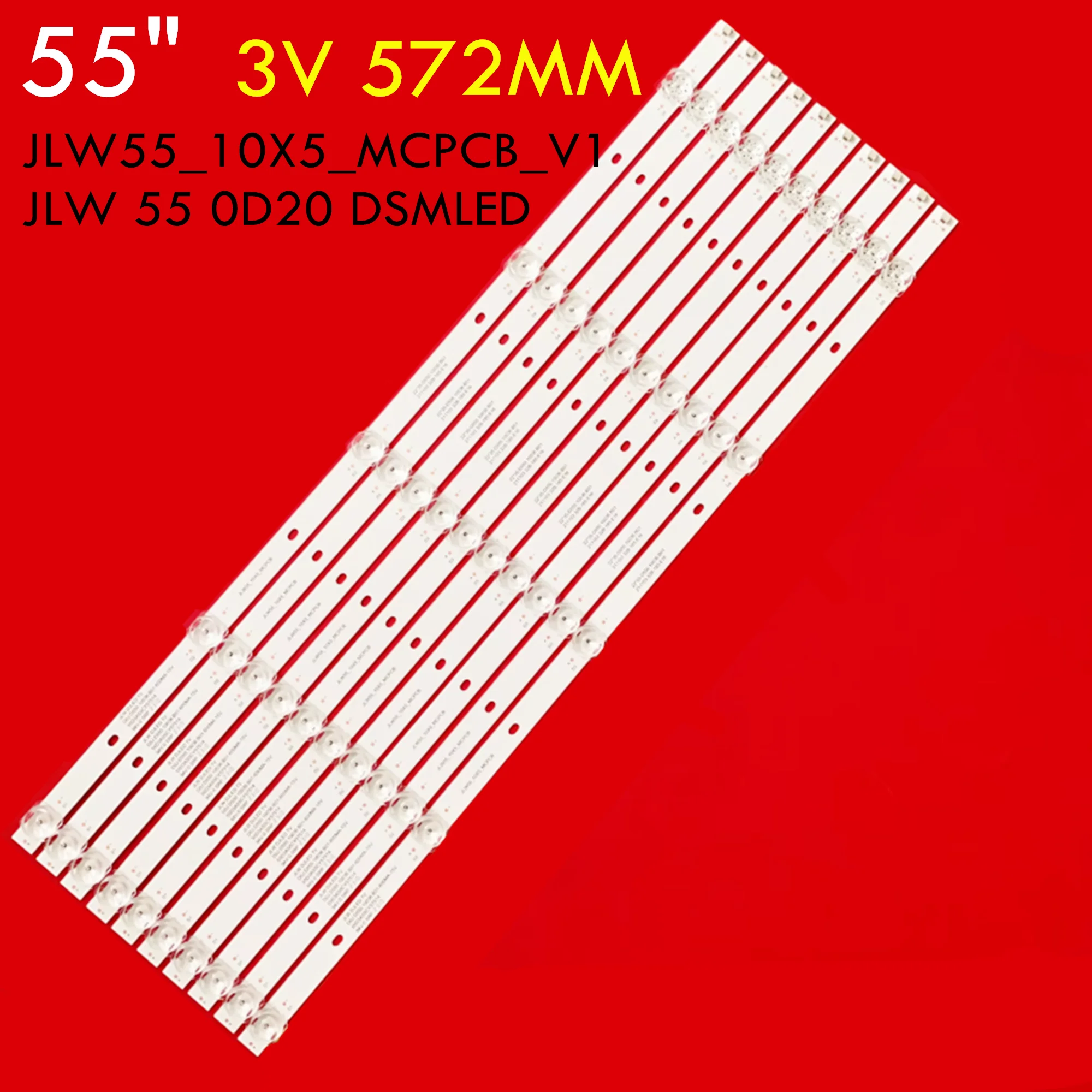 

1/5 комплект, флейта для подсветки телевизора jlw55 _ 10x5 _ MCPCB _ 1 JLW 55 0D20 DSMLED для J58E55