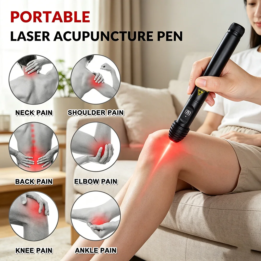 

Targeted Acupoint Laser 650nm Cold Laser Acupuncture Machine Red Light Therapy Joint Muscle Pain Relief LLLT Precision Treatment