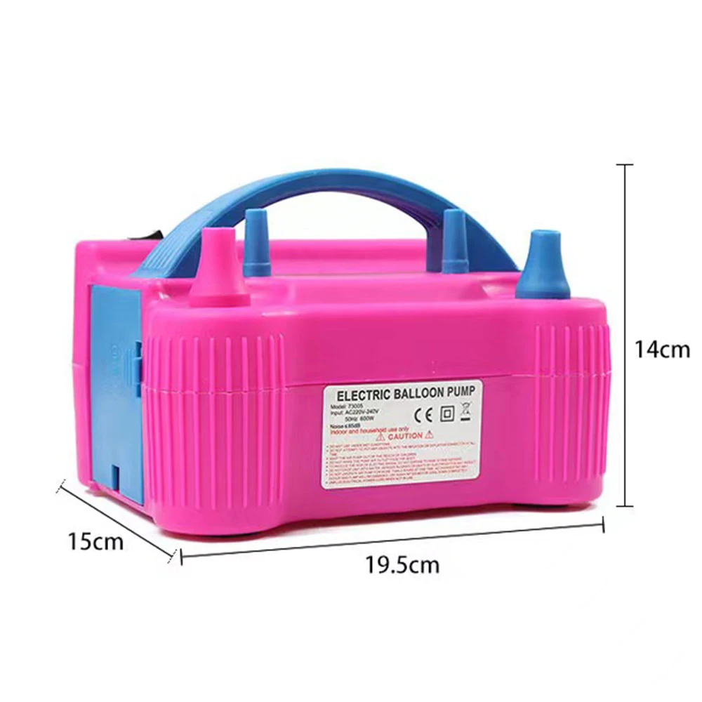 AC 220V 600W High Power Auto Electric Nozzle Air Blower Balloon Inflator Pump EU European Plug  Fast Portable Inflatable Balloon