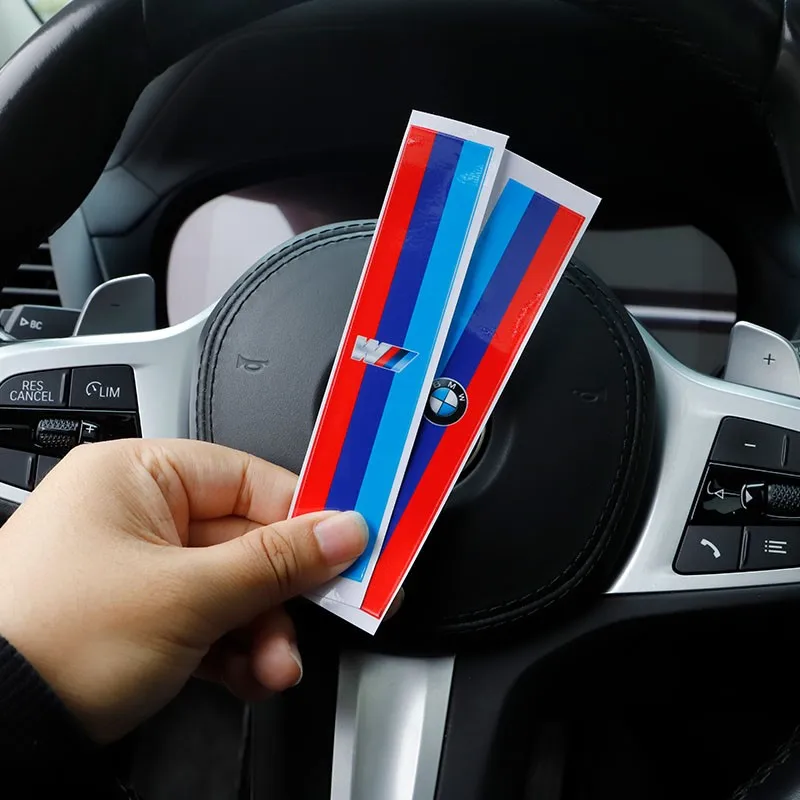 Car Steering Wheel Stickers National Flag Decal For BMW G80 G06 G07 G14 G15 G16 F82 F20 F21 F83 X1 X3 X5 M2 M3 M4 M5 M6 M7 M8 M view 2