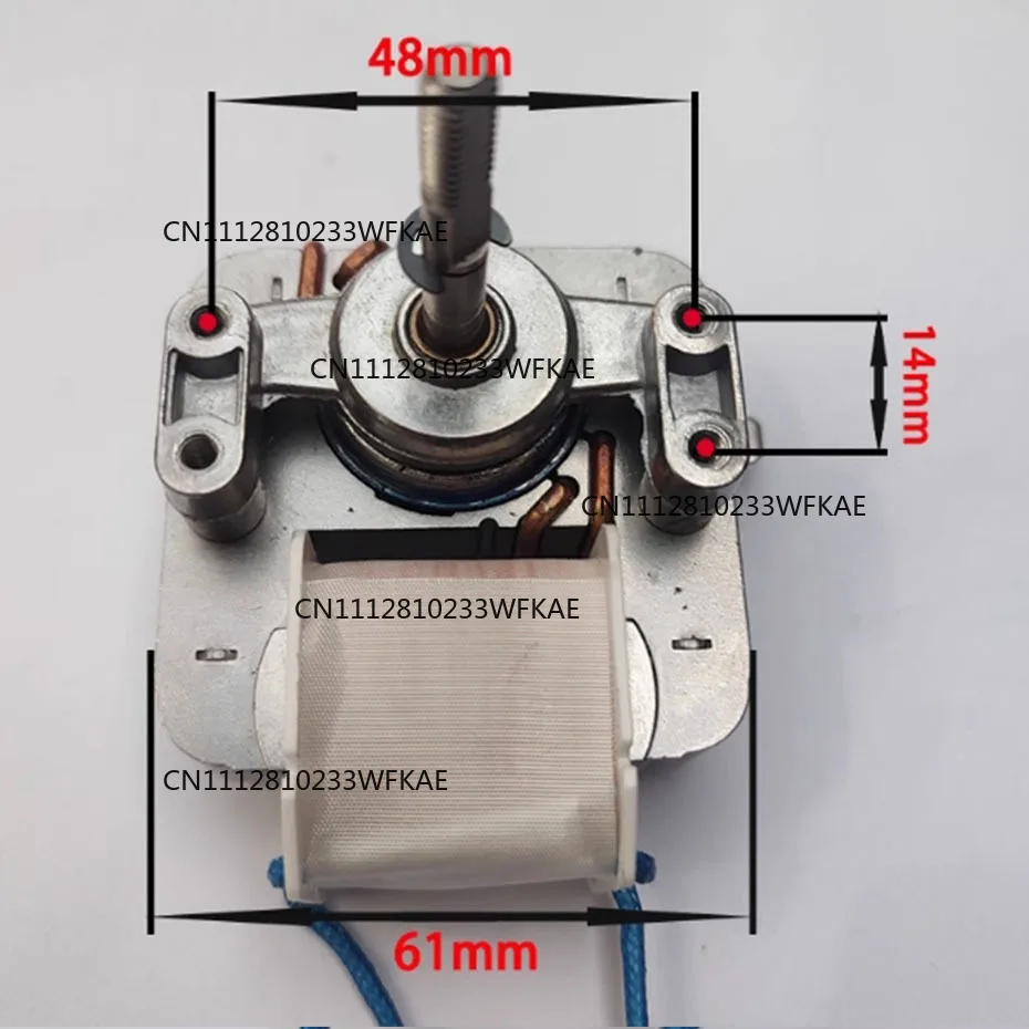 Air fryer motor YJ61-16/13/10 single-phase covered pole asynchronous motor universal fan motor