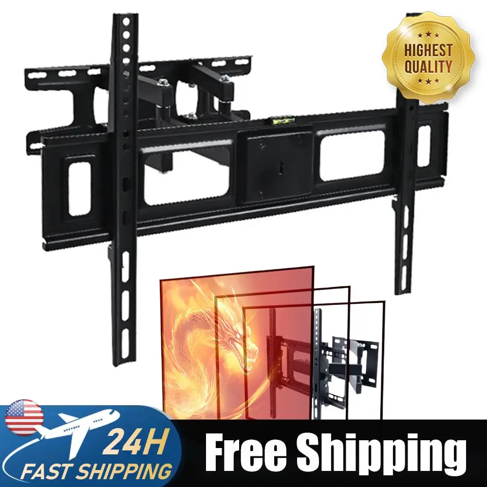 

TV Wall Mount Metal TV Bracket with Swivel and Tilt Full Motion Wall Mount for 26-80 Inch Television