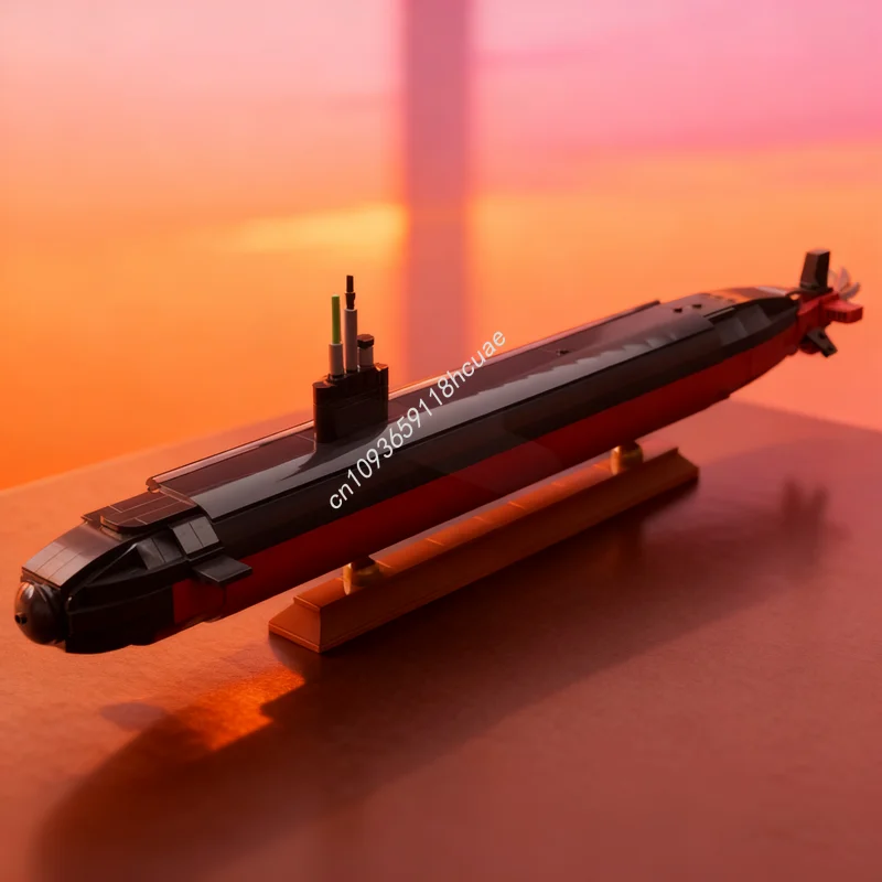 

954 шт. MOC Los Angeles Class подводная лодка создатель модель строительные блоки рождественские подарки архитектура игрушка сборка DIY детский день рождения