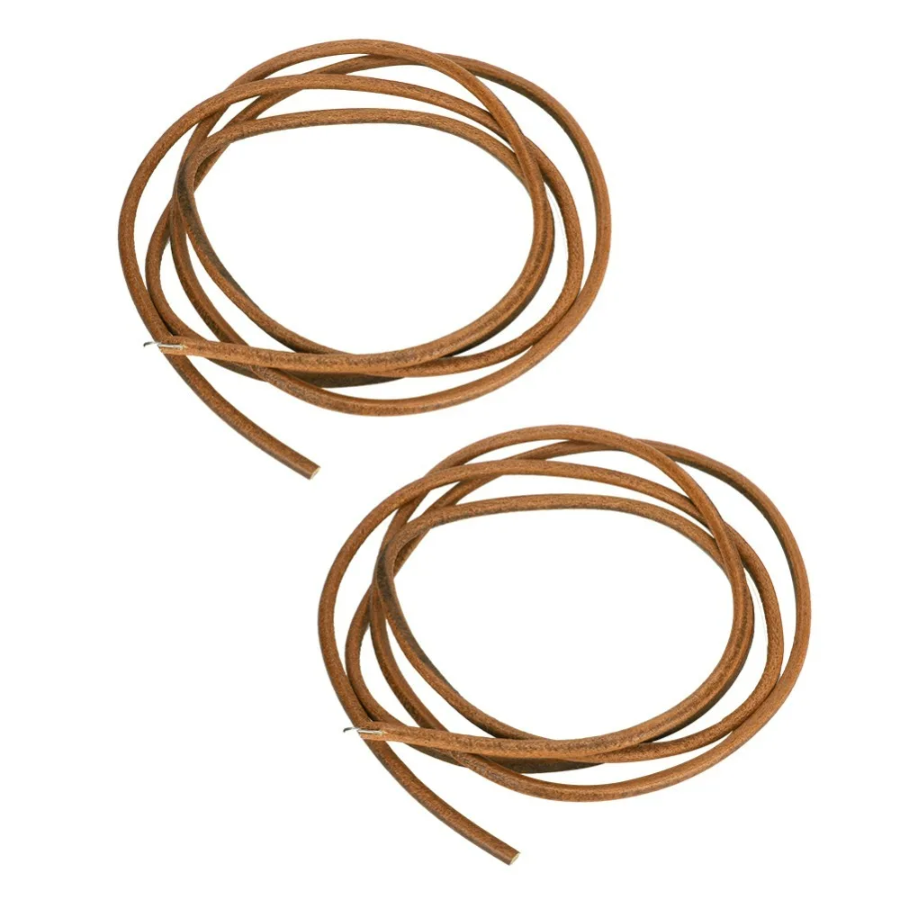 2pcs Cowhide Sewing Machine Belt Red Color 72 Inch Treadle Sewing Machine Belt Brown Color Foot Pedal Belt Old Fashioned Sewing