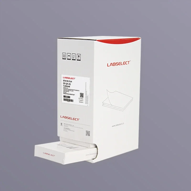 LABSELECT 25/100 Sheets of Box PCR Transparent Sealing Film Single Tear Edge Polypropylene Film Compatible with Microplates