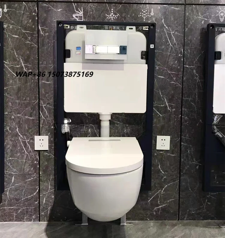 High Quality Hanging Toilet Bowl Ceramic Sanitary Wall Mounted Intelligent Wc Smart Toilet for European Market