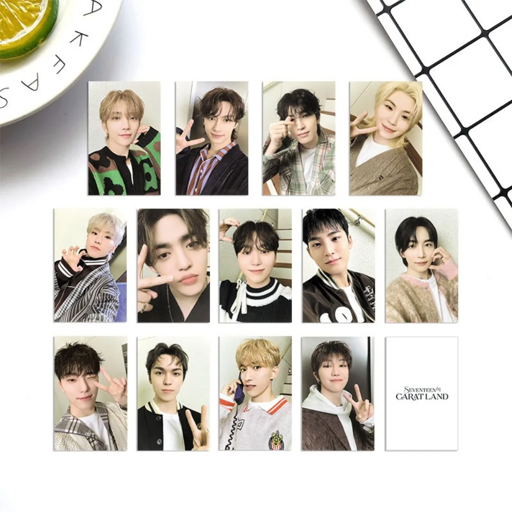 13Pcs/Set Kpop Group Cards ST LOMO Cards Male Idol S.COUPS JEONGHAN The8 HD Printed Photo Card Fans Collection Friend Gifts Toy