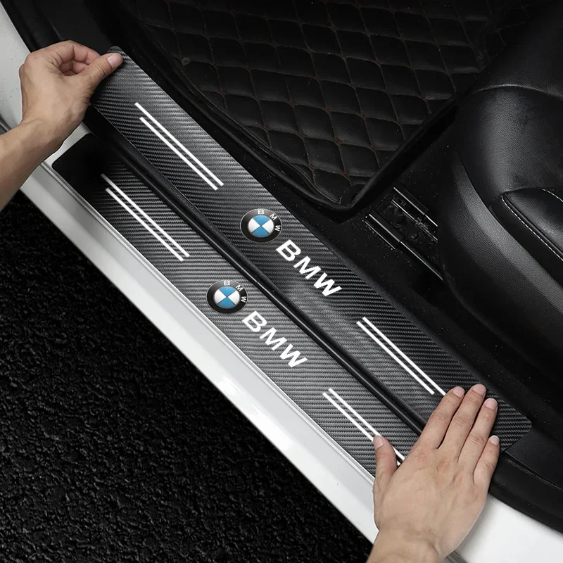 4pcs adopts high-quality carbon fiber door protection sleeve For BMW X5 X1 X3 X6 E84 E83 E70 F15 E71 F16 E87 F20 E90 E91 E92 E93