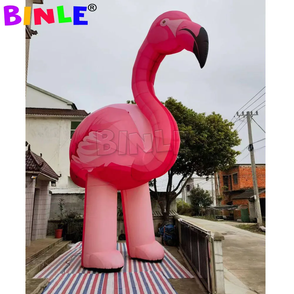 Lady Party Decoration Giant Inflatable Flamingo Pink Inflatable Bird Animal Balloons For Advertising