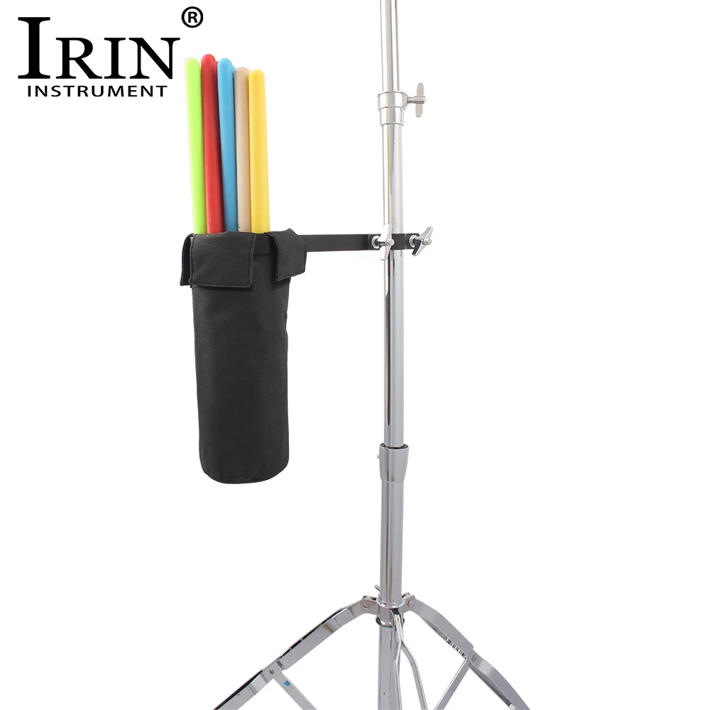 

IRIN Drum Sticks Bag Waterproof Oxford Cloth Drumsticks Bag Case With Stand Portable Percussion Instrument Parts & Accessories