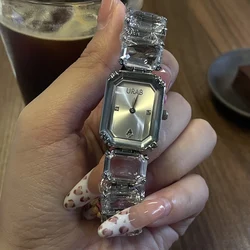 2025 URAB new style ladies' small rock sugar watch female high value square light luxury high-end niche art watch