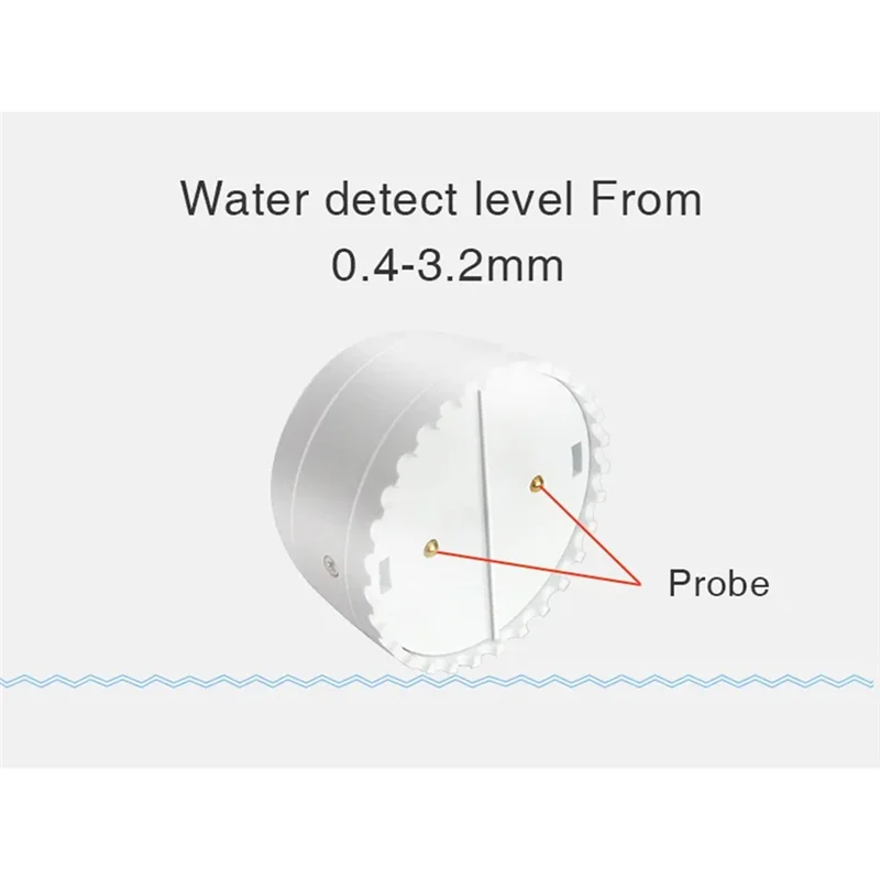 ABBO-Tuya Smart Wifi Detector de vazamento de água Sensor de alarme de inundação sem fio Wifi Detector de vazamento de água