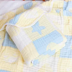 6 Layers 110x110cm 120x150cm Bamboo Cotton Muslin Blanket Infant Gauze Bath Towel Baby Receiving Blanket Kids Bedding Wrap