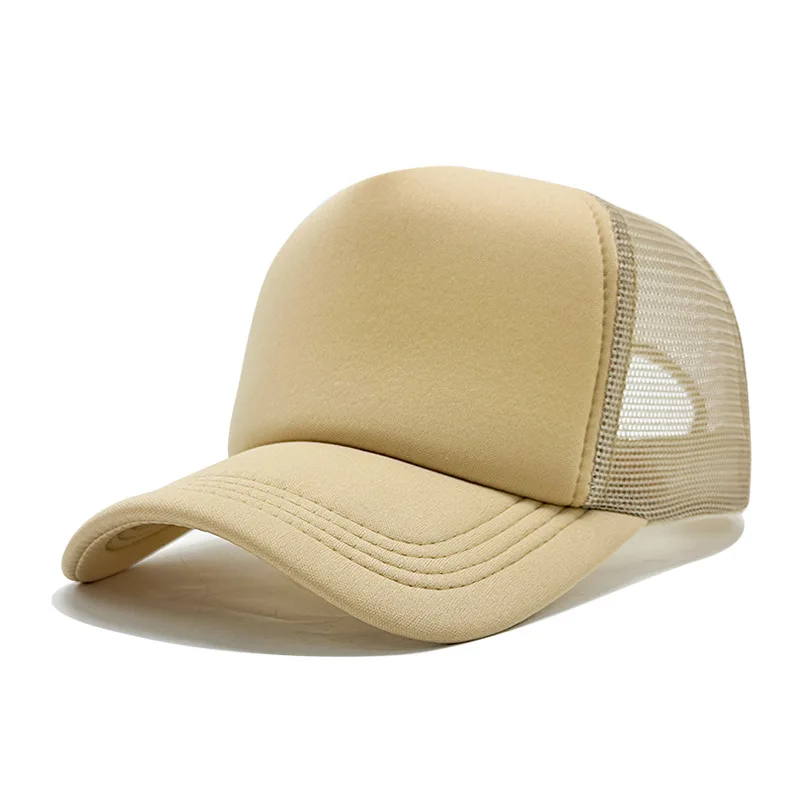 Angepasst Gedruckt Logo Schwamm Mesh Cap Einfarbig Baseball Hut Sonnenschirm Und Sonnenschutz Reise Caps Lkw Kappe Entenschnabel Hüte