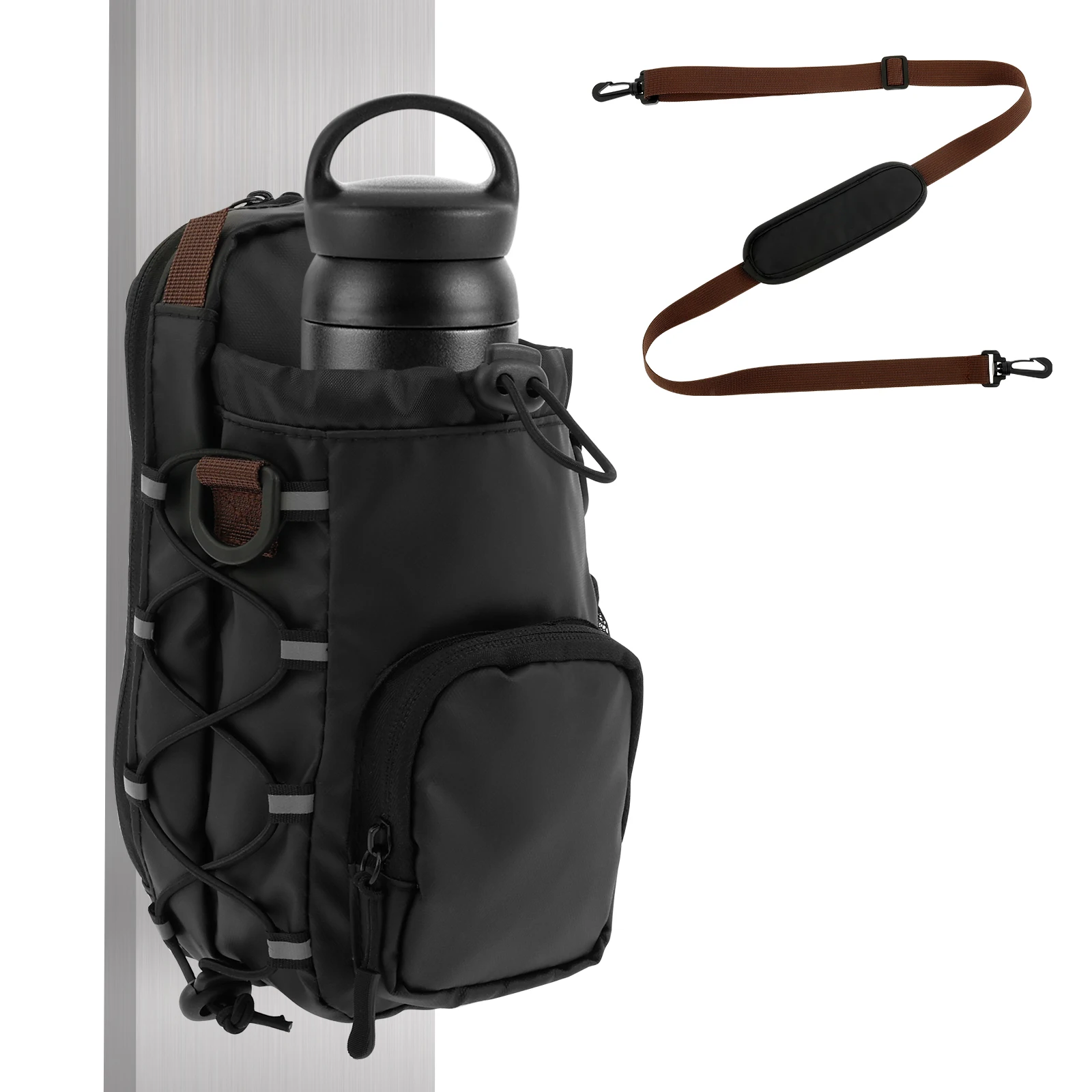 

Новинка 2025 года, магнитная сумка для бутылки с водой, специальный держатель для чашки с водой для спортзала с сильным магнитом для занятий спортом на открытом воздухе, сумка-держатель для чашки