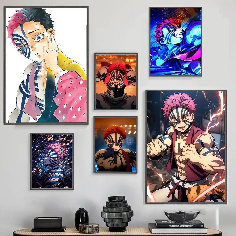 

Anime A-akaza Poster No Framed Poster Kraft Club Bar Paper Vintage Poster Wall Art Painting Bedroom Study Stickers