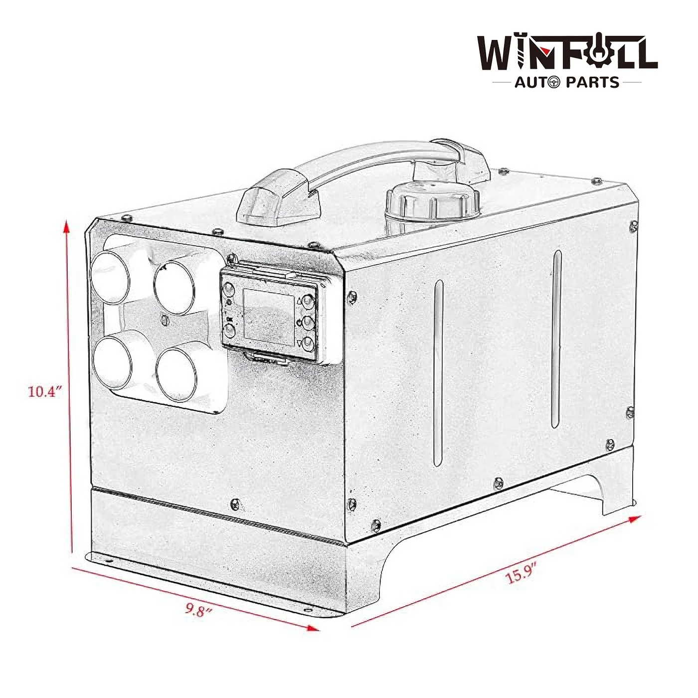 12V Diesel Air Heater 5kW All In One 24V 8kW Parking Heater For Trucks Car Bus Boats